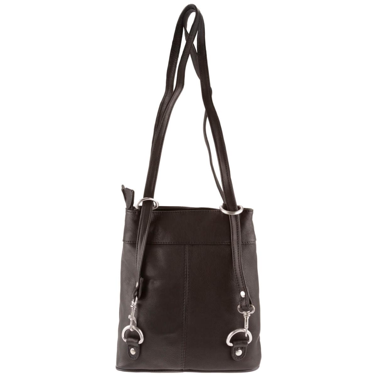 ALPENLEDER | Damen-Handtasche  MACHU PICCHU (schwarz) 4717-sw